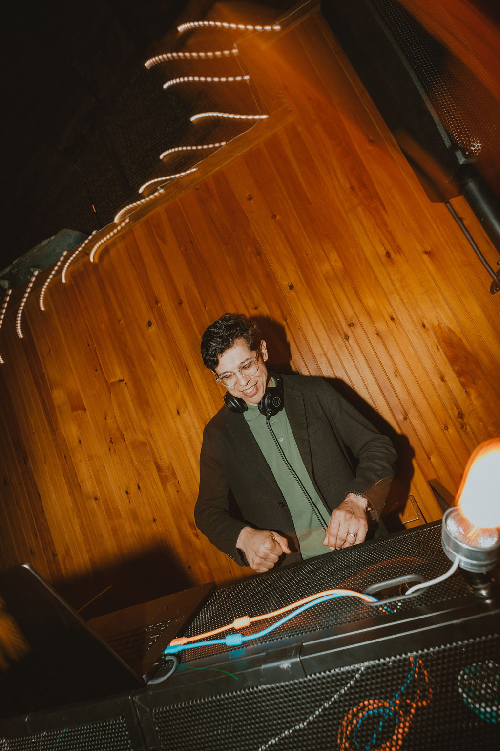 Matthew Reate at the DJ booth